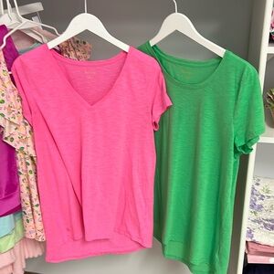 Lilly Pulitzer T Shirts x2 Both Large
